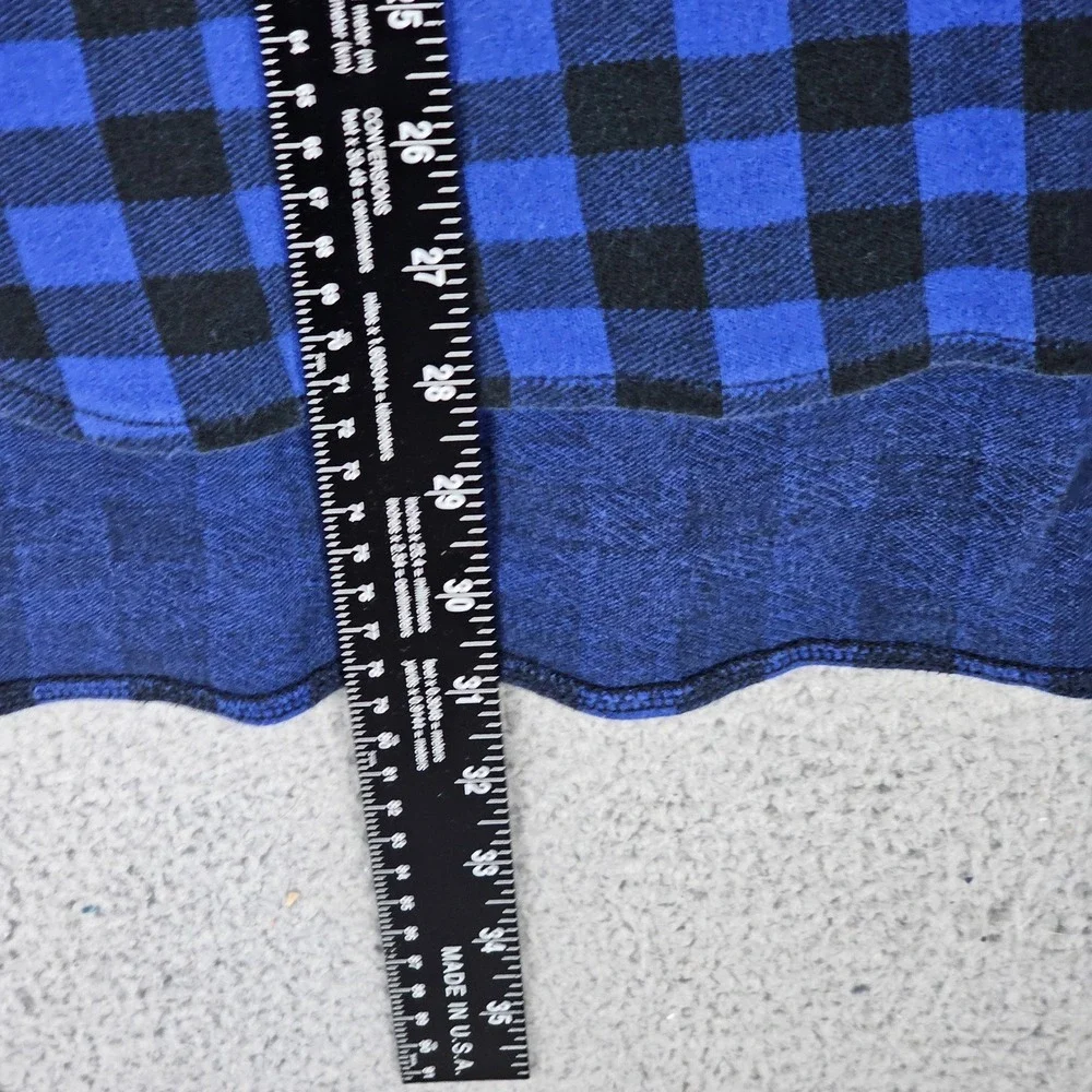 Polo Ralph Lauren Rugby Flannel Shirt Men's XL Plaid Long Sleeve Half‎ Button-Up